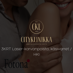 3KRT Laser-karvanpoisto, k&auml;sivarret  / HKI