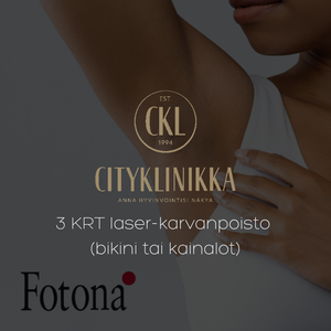 3KRT laser-karvanpoisto, bikini tai kainalot
