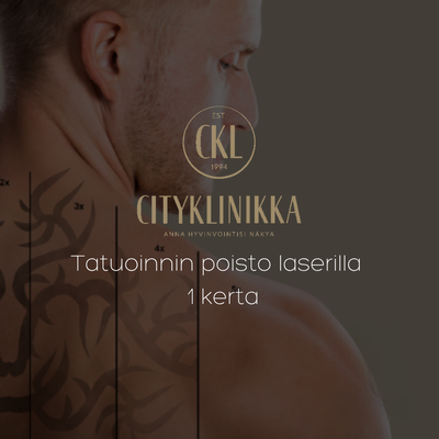 Tatuoinnin poisto laserilla &mdash; 1 kerta