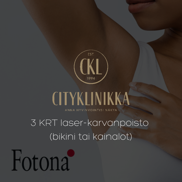 3KRT laser-karvanpoisto, bikini tai kainalot